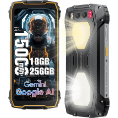 Смартфон Blackview BV7300 для активного отдыха 15000 мАч, 18 ГБ + 256 ГБ (2 ТБ), двойная кемпинговая подсветка 800LM, дисплей 6,67 дюйма 90 Гц, мобильный телефон 