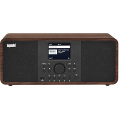 IMPERIAL DABMAN i205 Интернет-радио/DAB+ (2 × 15 Вт, потоковые сервисы, Bluetooth, веб-радио, FM-радио, цветной дисплей, управление приложениями, будильник) - Wood L