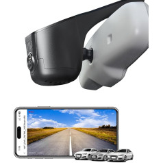 Mangoal 4K Dash Cam Custom Fit для Audi (модель C Black), интегрированный OEM вид, UHD 2160P видео, G-сенсор, запись шлейфа, WiFi и бесплатное приложение, карта 128 Гб