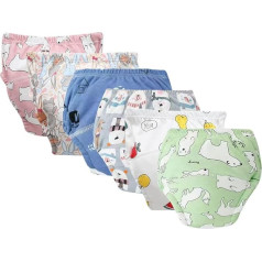 Нижнее белье, тренировочные штаны для S, упаковка из 6 милых тренировочных штанов, многоразовые, разноцветные тренировочные штаны с мультяш