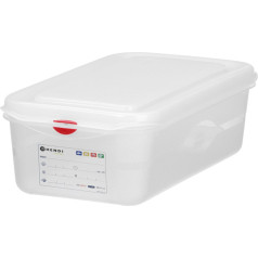 GN 1/3 контейнер для пищевых продуктов с крышкой с этикеткой 2,5 л 325x176x65 мм