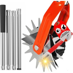 Нож для подрезки краев газона - 4 шт. Регулируемая ручка из нержавеющей стали идеально подходит для любого роста, улучшенная мягкая рукоятк