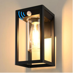 BRIMMEL Уличный настенный светильник с датчиком движения, питание от сети, алюминий IP54 Водонепроницаемый антикоррозийный уличный настенный с