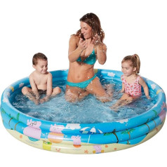 Надувной бассейн Smart-Planet Peppa Pig - 150 x 25 см - 3-х кольцевой бассейн Peppa Pig - Детский бассейн - Бассейн для малышей - Бассейн - Надземный бассейн