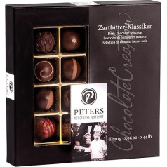 Peters Mit Genuss verführt Dark Classic | With Alcohol | Dark Chocolate | Handmade | Gift | Men | Rum | Chocolate | Gift Idea | Made in Germany | 200 g