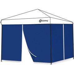 Sekey 2 x Боковые стенки для беседки, 3 x 3 см, водонепроницаемые, зимостойкие, боковые стенки для беседки, шатер для вечеринок, садовый шатер, 3 x 3 
