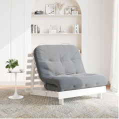 ‎Tidyard Диван-кровать Tidyard Futon с матрасом, белый, 100 x 206 x 11 см, сосна
