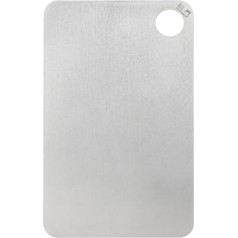 Keith Titanium Schneidebrett - 100% reines Titanium Schneidebrett für die Küche, beidseitig korrosionsbeständig - Küchen-Schneidebrett zum Schneiden von Fleisch, Obst und Gemüse (Groß))