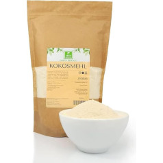 Кокосовая мука 1 кг от Green Essence - высококачественная кокосовая мука для низкоуглеводной и здоровой диеты без лактозы - веганская