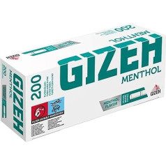 2000 (10 x 200) Gizeh Menthol (гильзы, трубки для фильтров, сигаретные трубки)