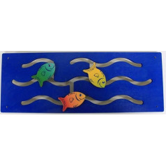 Настенная игра Cara с подвижной игрой/рыбалка Материал: Дерево, Размеры: 74 x 28 см Сделано в Германии/3+