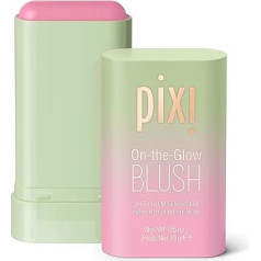 Pixi On The Glow Blush Cheektone Reactive Coloured Stick с экстрактами женьшеня и алоэ вера для щек и губ, 19 г, 0,6 унции Без парабенов