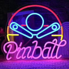 LMSIGNLY Пинбол неоновый знак для бизнеса игры неоновый знак красочные светодиодные неоновые знаки USB Powered светодиодный неоновый свет для спал