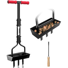 Аэратор для газона vanpein Садовый инструмент с почвенным сердечником, 38 дюймов ручной аэратор для травы и инструмент для очистки, инструмент