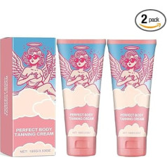 Perfekte Körperbräunungscreme, Bräunungsbeschleuniger, feuchtigkeitsspende Sonnencreme mit Gesichtsfeuchtigkeit, feuchtigkeitsspendende Sonnenfeuchtigkeits-Selbstversuche (2pcs)