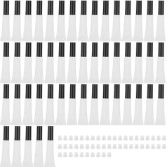 Мягкие контейнеры для блеска для губ 50 шт. пустые мягкие контейнеры для блеска для губ, многоразовые тубы для бальзама для губ, DIY косметиче