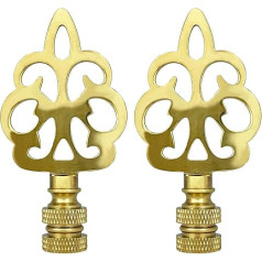 Royal Designs Открытый филигранный полированной латуни лампы крест цветок