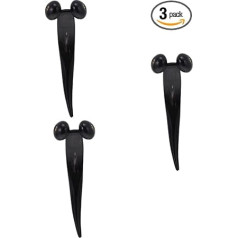 FRCOLOR 3St Horn massage gerät Hautrolle Ohrpolster aus Baumwolle für Brillen Gesichtsmassagegerät massagegurt massagekugel Beauty-Massage-Rad Rückenmassagegerät aus Horn Hörner Black