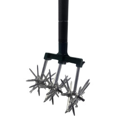 3 PAGEN® Звездная фреза с ручкой длиной 70-120 см, садовый культиватор для подготовки семян и рыхления почвы, культиватор с телескопической ручк