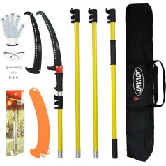 Пила для обрезки с телескопическим шестом, 4M телескопическая пила для обрезки, регулируемая длина, профессиональная телескопическая пила 