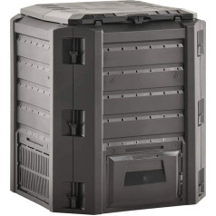 Садовый компостер Tidyard, погодоустойчивый компостер, термокомпостер, быстрый компостер, 719 x 719 x 826 мм, отверстие для замка, преобразователь о