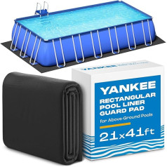 Янки бассейн лайнер Pad прямоугольный прокол доказательство бассейн коврик надземный бассейн лайнер протектор анти разрыв травы Underpad для п