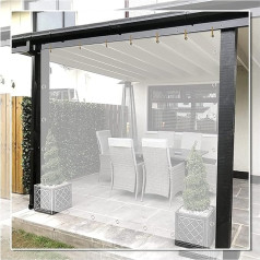 Прозрачный пластиковый брезент теплоизоляция прозрачный занавес беседка 0,5 мм водонепроницаемый с люверсами ПВХ занавесы для открытой ме