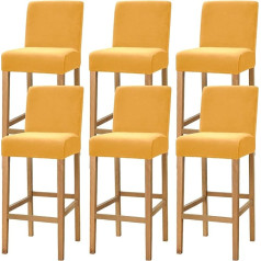 Бархатный плюшевый чехол для стула Counter Pub Bar Stool Chair Slipcover для столовой, кафе, барного стула Slipcover Furniture Protector Non-Slip Cover с эластичным основанием, 