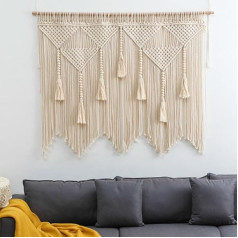 Tagtight Macrame Curtain, тканый гобелен, настенное украшение в стиле бохо, бежевый гобелен, шикарная настенная вешалка с кисточкой для гостиной, спал