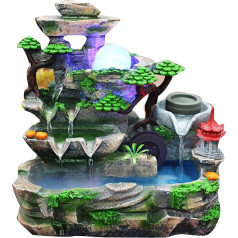 Pwshymi Элегантный настольный фонтан для дзен-медитации в офисе (розовый) Фонтан