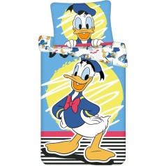 Детское постельное белье Disney Donald Duck Пододеяльник 140 x 200 см + Подушка 70 x 90 см, 100% хлопок