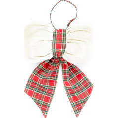 Declea Christmas Velvet Door Bow Hanging for Wall, Door or Tree Topper - Christmas Bow - Christmas Decoration 60 x 365cm