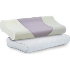 PARADIES Подушка для шеи 40 x 80 см латексная Vario-Ergonomic IGR Certified Эргономичная подушка для поддержки шеи с мягкой зоной Высота 13 см