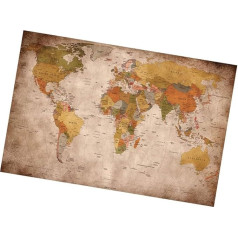 Карта мира висит на стене Винтаж нежный печатных висит на стене для гостиной дома кухня 1 шт.