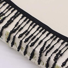 3 фута черная жемчужина кисточка бахрома отделка шторы кайма кисточка бисер бахрома отделка