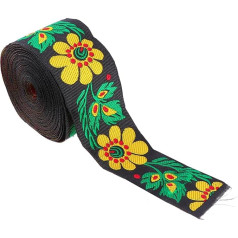 Уникальная вышитая лента 5 см с цветочной отделкой длиной 7 м для украшения одежды