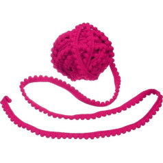 10 Ярдов Pom Pom Отделка Ленты, 0.5 Дюймов Широкий Розовый Красный Pom Pom Мяч Бахрома Отделка Шитье Бахрома Ткань Отделка Ленты для DIY Ремесла Занав