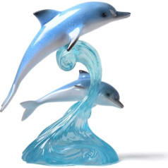 HAUCOZE Дельфин фигуры статуи современный декор скульптура океан подарок статуя полирезин 22 см