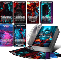 Powerful True Crime Conspiracy Oracle Cards, The Hidden Clue Oracle Deck for Beginners, Oracle Card with Meanings on Them