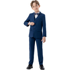 Крестины Одежда Ребенок Мальчик Мальчик Деловые Костюмы Пальто 4 Шт. Экипировка Набор Для Детей Формальные Для Мальчиков С Жилет Брюки Ани