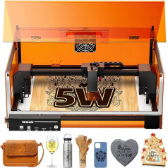 Лазерный гравировальный станок, L2 MAX 5,5 Вт закрытый лазерный гравировальный станок, гравировальный станок с ЧПУ, высокоточный лазерный рез