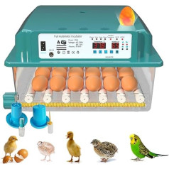 Автоматический инкубатор на 36 яиц с монитором влажности температуры Автоматическое вращение яиц Цифровой инкубатор