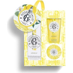 Подарочный набор Cedrat от Roger & Gallet для женщин, 3 штуки, парфюмированная вода Wellbeing, мыло Wellbeing 1,6 унции, гель для душа Wellbeing