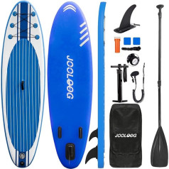 Надувная доска Stand Up Paddle Board (толщина 15,2 см) с аксессуарами и сумкой для переноски, широкая подставка, напольный плавник для гребли, управлен