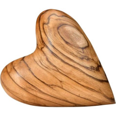 Kassis Geschenkartikel Heart 5.50 cm Olive Wood Worry Stone - Подарок ручной работы из Вифлеема на крестины, причастие, свадьбу, День Святого Валентина, День Матери ил