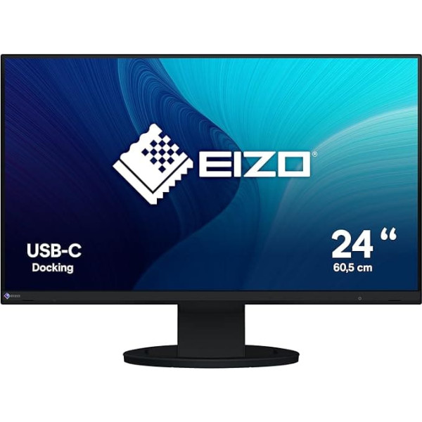 Монитор EIZO FlexScan EV2480-BK 60,5 см (23,8 дюйма) (HDMI, USB 3.1 Hub, USB 3.1 Type C, DisplayPort, время отклика 5 мс, разрешение 1920 x 1080) Черный