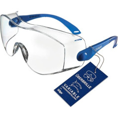 Защитные очки Dräger X-pect 8120 | Регулируемые поверх очков и для тех, кто носит очки | Для строительных площадок, лабораторий, мастерских и велосп