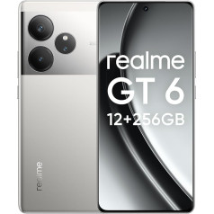 Смартфон Realme GT6, 5G мобильный телефон 12+256 Гб, Snapdragon 8s Gen 3, ультра яркий дисплей 6000 нит, камера 50MP+50MP+8MP, телефон, аккумулятор 5500 мАч, без адаптера