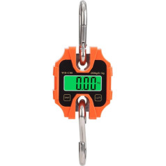 AMEHRU Industrielle abnehmbare tragbare Mikrokranwaage 100 kg 250 kg 50 g Hängekoffer Digitale Wiegehaken Elektronische Waage Stahlwerkzeug(WH-C08 (250kg 100g))