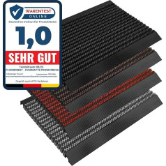 Casa Pura Придверный коврик Power Brush с высокоэффективными щетками TÜV Tested нескользящий коврик-грязеуловитель с профилем для потускнения для нару